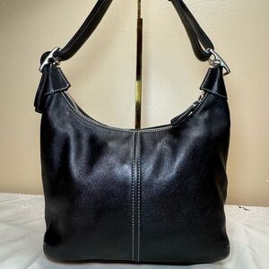 Vintage Coach 2004 Legacy Black Leather Hobo Bag EUC